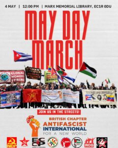 Read more about the article VIVA THE BRITISH CHAPTER OF THE ANTI-FASCIST INTERNATIONAL OF VENEZUELA