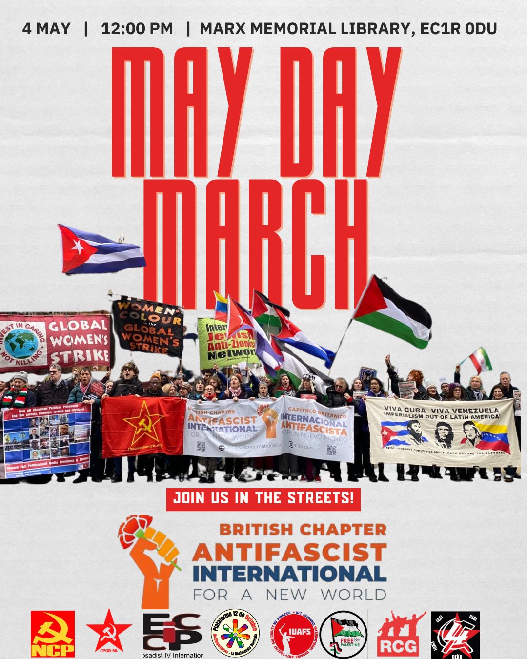 Read more about the article VIVA THE BRITISH CHAPTER OF THE ANTI-FASCIST INTERNATIONAL OF VENEZUELA